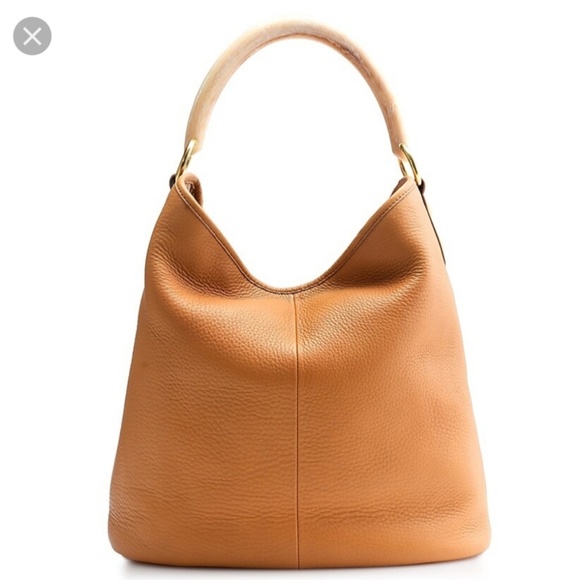 J. Crew Handbags - J.Crew Horn Hobo Leather Bag